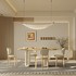 Обеденный стол отделка натуральное дерево, бело-кремовый лак от MOD INTERIORS, MDI.DT.WS.75, 2-я фотография мини