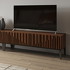 Тумба под TV отделка шпон ореха F, темно-серый матовый лак от MOD INTERIORS, MDI.TV.MN.50, 1-я фотография мини