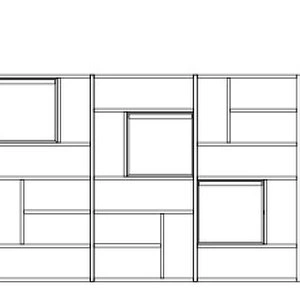 Книжный шкаф Mondrian